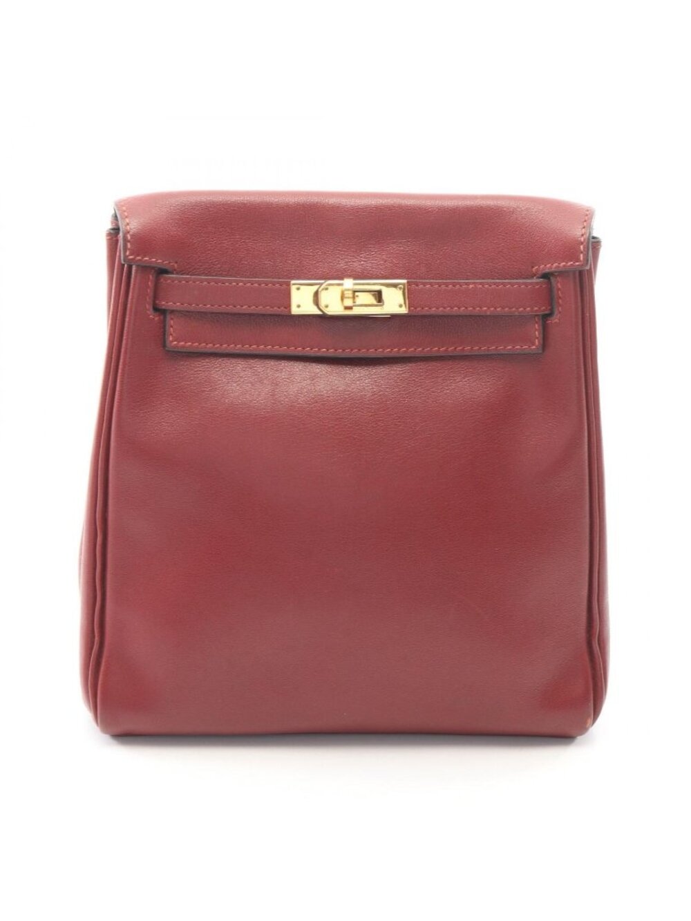 Hermes Backpack Kelly a Dos PM Rouge Ache Leather